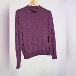 Monrow Deep Purple Sz S Knit Sweater Top